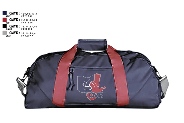 Duffle Bag, Ohio Valley Region Volleyball, Women's Volleyball, Teamtime, Team time, sublimation, custom sports apparel, team uniforms, spirit wear, spiritwear, sports uniforms, custom shirts, team store, custom team store, fundraiser sports, apparel fundraiser