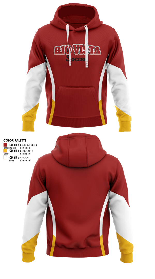 Hoodie, Rio Vista Rams, Men's Soccer, Teamtime, Team time, sublimation, custom sports apparel, team uniforms, spirit wear, spiritwear, sports uniforms, custom shirts, team store, custom team store, fundraiser sports, apparel fundraiser