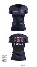 Central Bell County Fire Rescue  Women's Short Sleeve V-neck Shirt - 5