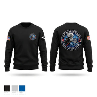 Crew Neck Sweatshirt, East Baton Rouge Parish Dive & Rescue Team, Fire Department, Teamtime, Team time, sublimation, custom sports apparel, team uniforms, spirit wear, spiritwear, sports uniforms, custom shirts, team store, custom team store, fundraiser sports, apparel fundraiser