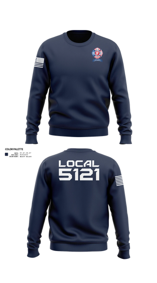 Crew Neck Sweatshirt, Kent-Sussex Professional Firefighters Local 5121Kent-Sussex Professional Firefighters Local 5121, Fire Department, Teamtime, Team time, sublimation, custom sports apparel, team uniforms, spirit wear, spiritwear, sports uniforms, custom shirts, team store, custom team store, fundraiser sports, apparel fundraiser