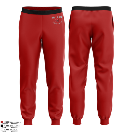 Joggers, McLean Girls Volleyball, Women's Volleyball, Teamtime, Team time, sublimation, custom sports apparel, team uniforms, spirit wear, spiritwear, sports uniforms, custom shirts, team store, custom team store, fundraiser sports, apparel fundraiser