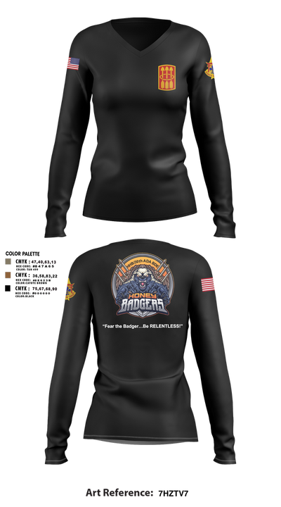 HHB / 30X Women's Long Sleeve V-neck Shirt - 4