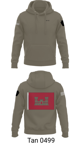 Hoodie, B 103 EN BN, National Guard, Teamtime, Team time, sublimation, custom sports apparel, team uniforms, spirit wear, spiritwear, sports uniforms, custom shirts, team store, custom team store, fundraiser sports, apparel fundraiser