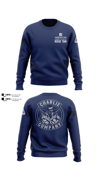 Crew Neck Sweatshirt, American Ambulance Rescue Team, EMS/EMT, Teamtime, Team time, sublimation, custom sports apparel, team uniforms, spirit wear, spiritwear, sports uniforms, custom shirts, team store, custom team store, fundraiser sports, apparel fundraiser