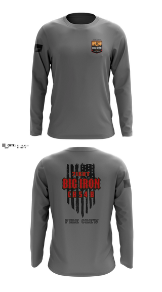 Long Sleeve Performance Shirt, Big Iron, Fire Department, Teamtime, Team time, sublimation, custom sports apparel, team uniforms, spirit wear, spiritwear, sports uniforms, custom shirts, team store, custom team store, fundraiser sports, apparel fundraiser
