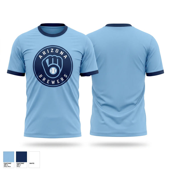 Short Sleeve Performance Shirt, Arizona Brewers, Baseball, Teamtime, Team time, sublimation, custom sports apparel, team uniforms, spirit wear, spiritwear, sports uniforms, custom shirts, team store, custom team store, fundraiser sports, apparel fundraiser