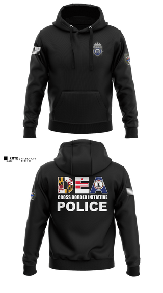 Hoodie, DEA DC 45, Police, Teamtime, Team time, sublimation, custom sports apparel, team uniforms, spirit wear, spiritwear, sports uniforms, custom shirts, team store, custom team store, fundraiser sports, apparel fundraiser