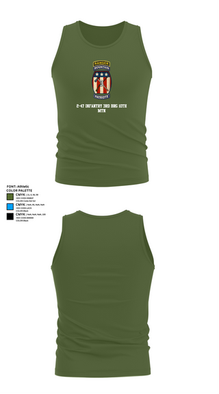 Tank Top, 2-47 infantry 3rd BRG 10th MTN, Army, Teamtime, Team time, sublimation, custom sports apparel, team uniforms, spirit wear, spiritwear, sports uniforms, custom shirts, team store, custom team store, fundraiser sports, apparel fundraiser