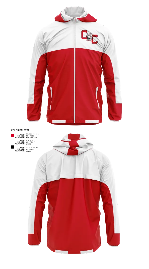 Windbreaker, Crow Creek Chieftains, Cross Country, Teamtime, Team time, sublimation, custom sports apparel, team uniforms, spirit wear, spiritwear, sports uniforms, custom shirts, team store, custom team store, fundraiser sports, apparel fundraiser