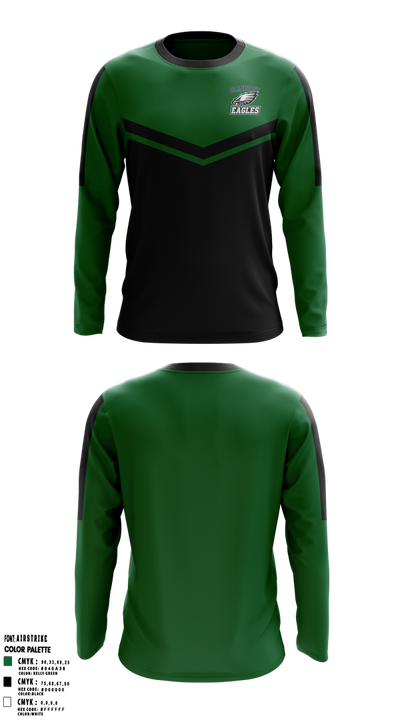 Elmhurst Eagles 51055719 Long Sleeve Performance Shirt 1