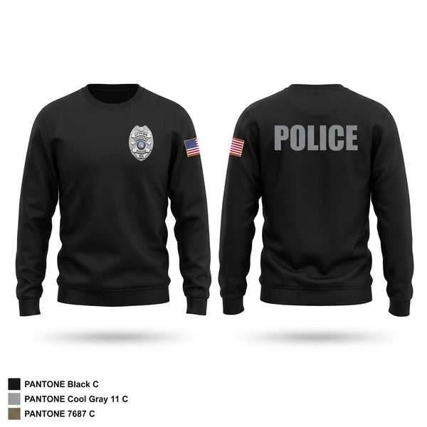Crew Neck Sweatshirt, Bridgeton Police Department, Police, Teamtime, Team time, sublimation, custom sports apparel, team uniforms, spirit wear, spiritwear, sports uniforms, custom shirts, team store, custom team store, fundraiser sports, apparel fundraiser