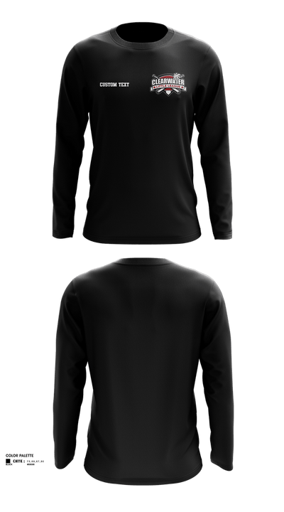 Clearwater Little League 75585206 Long Sleeve Performance Shirt 3