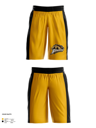 Womens Basketball Shorts, Broncos, Women's Basketball, Teamtime, Team time, sublimation, custom sports apparel, team uniforms, spirit wear, spiritwear, sports uniforms, custom shirts, team store, custom team store, fundraiser sports, apparel fundraiser