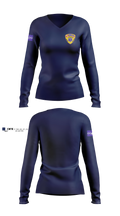 Akwesasne Mohawk Ambulance Women's Long Sleeve V-neck Shirt - 5