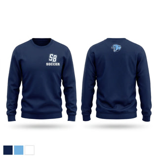 Crew Neck Sweatshirt, South Brunswick Cougars, Women's Soccer, Teamtime, Team time, sublimation, custom sports apparel, team uniforms, spirit wear, spiritwear, sports uniforms, custom shirts, team store, custom team store, fundraiser sports, apparel fundraiser