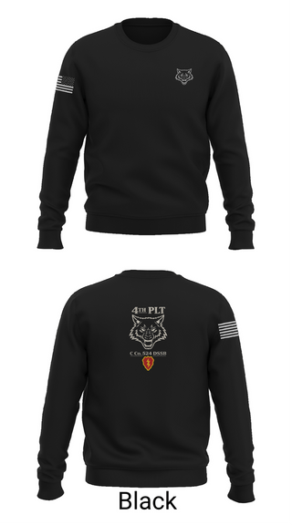 Crew Neck Sweatshirt, C Co. 524 DSSB, Army, Teamtime, Team time, sublimation, custom sports apparel, team uniforms, spirit wear, spiritwear, sports uniforms, custom shirts, team store, custom team store, fundraiser sports, apparel fundraiser