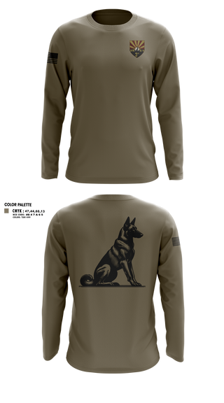 Long Sleeve Performance Shirt, 355 K9, Air Force, Teamtime, Team time, sublimation, custom sports apparel, team uniforms, spirit wear, spiritwear, sports uniforms, custom shirts, team store, custom team store, fundraiser sports, apparel fundraiser