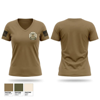Womens Short Sleeve Vneck Shirt, 71ST CBRN SUPPLY, Army, Teamtime, Team time, sublimation, custom sports apparel, team uniforms, spirit wear, spiritwear, sports uniforms, custom shirts, team store, custom team store, fundraiser sports, apparel fundraiser