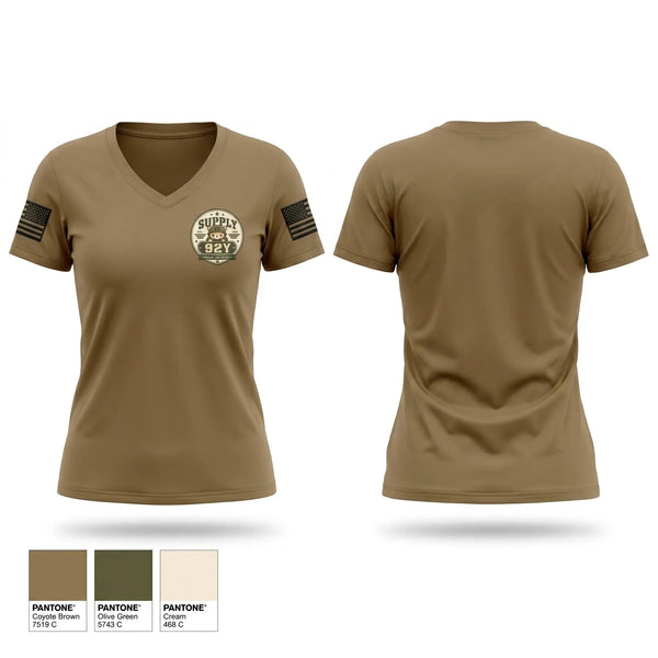 Womens Short Sleeve Vneck Shirt, 71ST CBRN SUPPLY, Army, Teamtime, Team time, sublimation, custom sports apparel, team uniforms, spirit wear, spiritwear, sports uniforms, custom shirts, team store, custom team store, fundraiser sports, apparel fundraiser