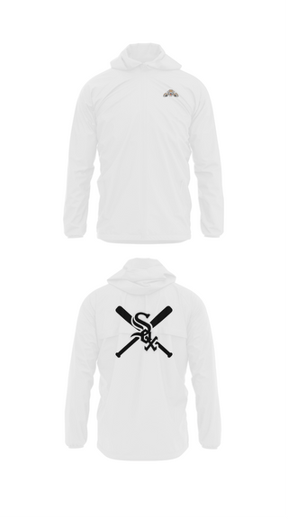 Windbreaker, Bessemer White Sox, Baseball, Teamtime, Team time, sublimation, custom sports apparel, team uniforms, spirit wear, spiritwear, sports uniforms, custom shirts, team store, custom team store, fundraiser sports, apparel fundraiser