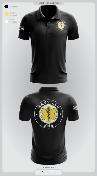 Bayville EMS 33785982 Short Sleeve Performance Polo - 1