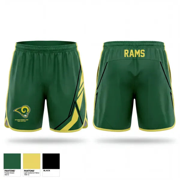 Track Shorts, Southwick Regional Rams, Track & Field, Teamtime, Team time, sublimation, custom sports apparel, team uniforms, spirit wear, spiritwear, sports uniforms, custom shirts, team store, custom team store, fundraiser sports, apparel fundraiser