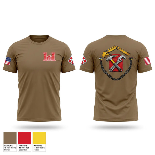 Old School Cotton Feel Shirt, 336th EN CO (EVCC)336th EN CO (EVCC), Army, Teamtime, Team time, sublimation, custom sports apparel, team uniforms, spirit wear, spiritwear, sports uniforms, custom shirts, team store, custom team store, fundraiser sports, apparel fundraiser