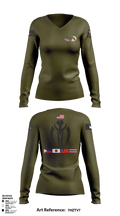 1-1 ASPS 63924306 Women's Long Sleeve V-neck Shirt - 1