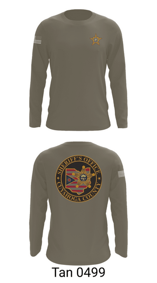 Long Sleeve Performance Shirt, Cuyahoga County Sheriff, Police, Teamtime, Team time, sublimation, custom sports apparel, team uniforms, spirit wear, spiritwear, sports uniforms, custom shirts, team store, custom team store, fundraiser sports, apparel fundraiser