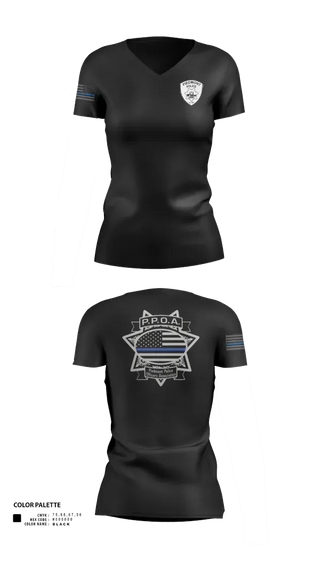 Womens Short Sleeve Vneck Shirt, Piedmont Police, Police, Teamtime, Team time, sublimation, custom sports apparel, team uniforms, spirit wear, spiritwear, sports uniforms, custom shirts, team store, custom team store, fundraiser sports, apparel fundraiser