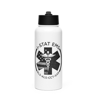 I-STAT EMS 65637212 Stainless Steel Water Bottle with a Straw Lid