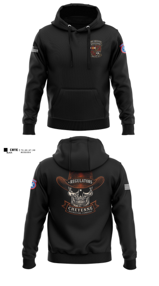 Hoodie, Cheyenne US Army Recruiting Company, Army, Teamtime, Team time, sublimation, custom sports apparel, team uniforms, spirit wear, spiritwear, sports uniforms, custom shirts, team store, custom team store, fundraiser sports, apparel fundraiser