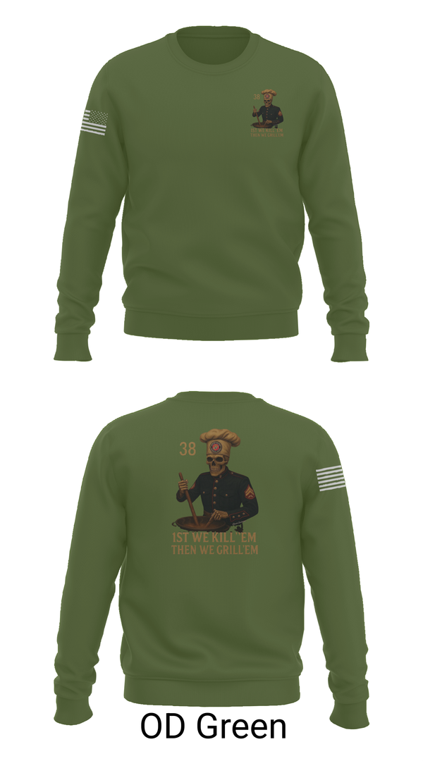 Crew Neck Sweatshirt, 1/1, Marines, Teamtime, Team time, sublimation, custom sports apparel, team uniforms, spirit wear, spiritwear, sports uniforms, custom shirts, team store, custom team store, fundraiser sports, apparel fundraiser