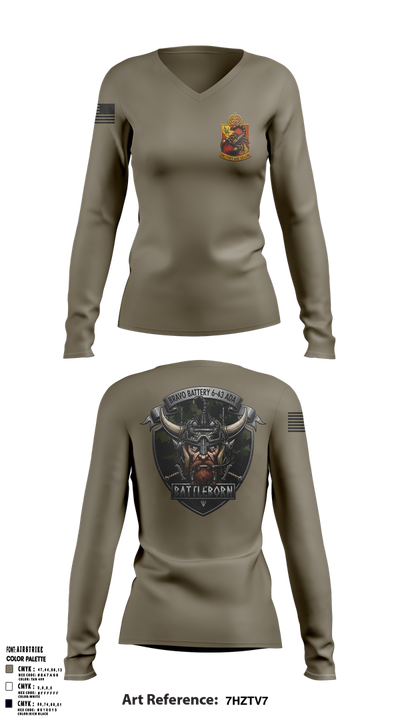 Battleborn Women's Long Sleeve V-neck Shirt - 2 (1)