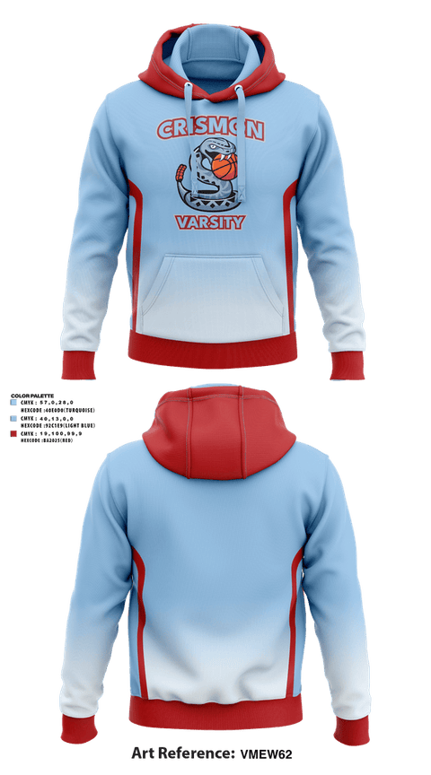 Hoodie, Crismon Rattlers, Women's Basketball, Teamtime, Team time, sublimation, custom sports apparel, team uniforms, spirit wear, spiritwear, sports uniforms, custom shirts, team store, custom team store, fundraiser sports, apparel fundraiser