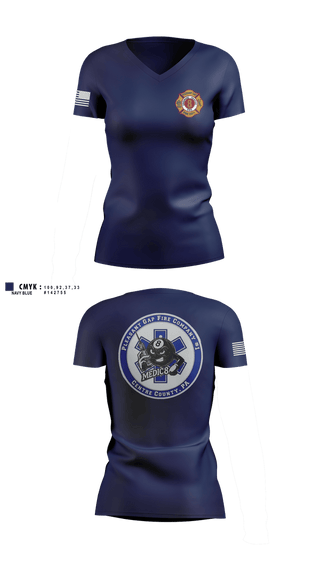 Womens Short Sleeve Vneck Shirt, Pleasant Gap Fire Company, EMS/EMT, Teamtime, Team time, sublimation, custom sports apparel, team uniforms, spirit wear, spiritwear, sports uniforms, custom shirts, team store, custom team store, fundraiser sports, apparel fundraiser