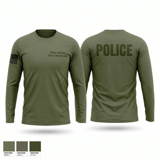 Long Sleeve Performance Shirt, Ohkay Owingeh Police Department, Police, Teamtime, Team time, sublimation, custom sports apparel, team uniforms, spirit wear, spiritwear, sports uniforms, custom shirts, team store, custom team store, fundraiser sports, apparel fundraiser
