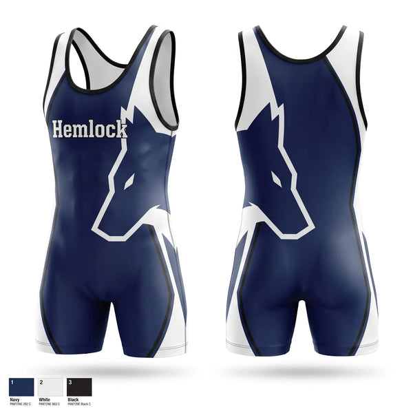 Wrestling Singlet, Hemlock, Wrestling, Teamtime, Team time, sublimation, custom sports apparel, team uniforms, spirit wear, spiritwear, sports uniforms, custom shirts, team store, custom team store, fundraiser sports, apparel fundraiser