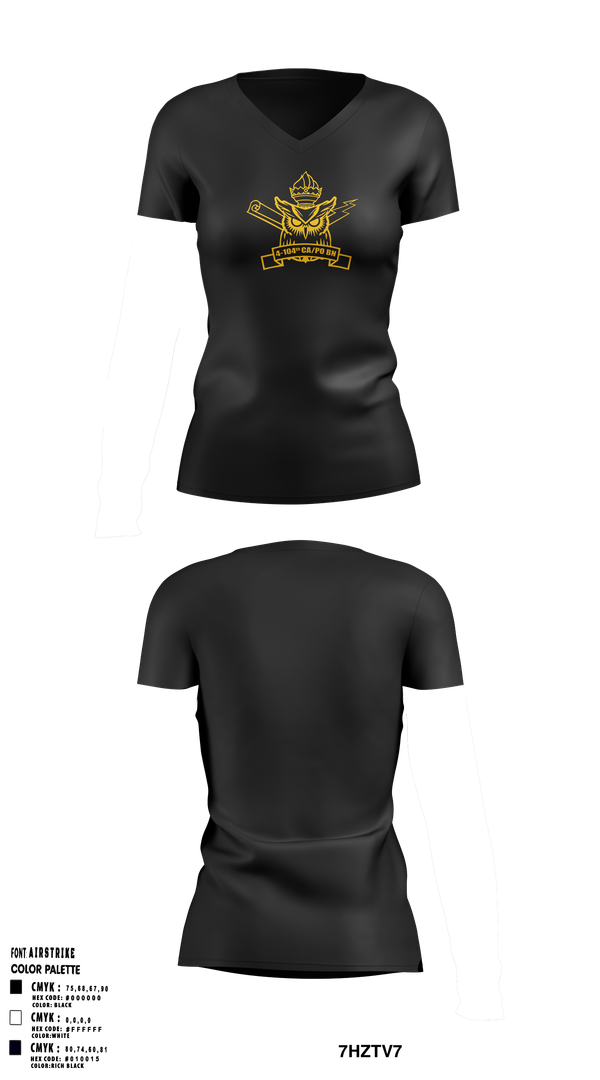 Womens Short Sleeve Vneck Shirt, 4th/104th BN (CA/PO), , Teamtime, Team time, sublimation, custom sports apparel, team uniforms, spirit wear, spiritwear, sports uniforms, custom shirts, team store, custom team store, fundraiser sports, apparel fundraiser