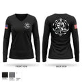 2nd Radio Battalion Women's Long Sleeve V-neck Shirt - 1