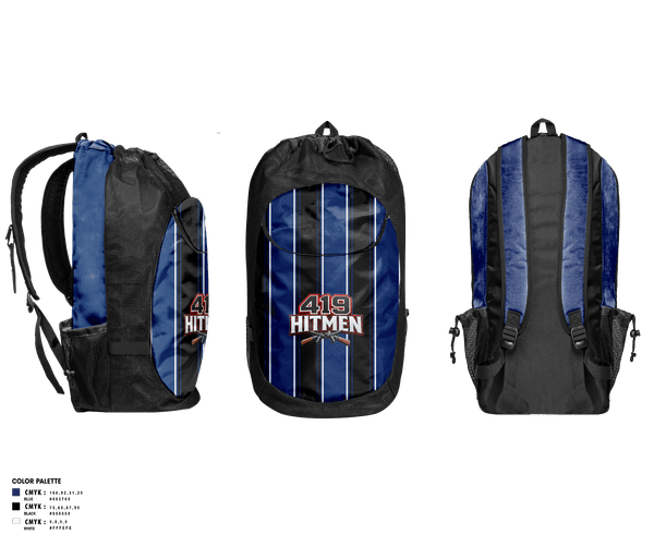 Gear Bag, 419 hitmen, Softball, Teamtime, Team time, sublimation, custom sports apparel, team uniforms, spirit wear, spiritwear, sports uniforms, custom shirts, team store, custom team store, fundraiser sports, apparel fundraiser