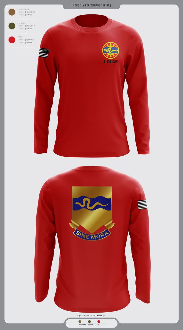 Long Sleeve Performance Shirt, 3-116 CAV, , Teamtime, Team time, sublimation, custom sports apparel, team uniforms, spirit wear, spiritwear, sports uniforms, custom shirts, team store, custom team store, fundraiser sports, apparel fundraiser