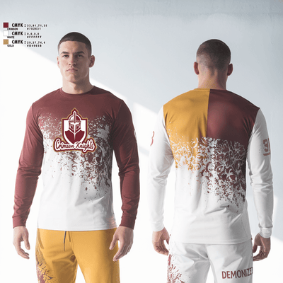 Whittier Crimson Knights 84805386 Long Sleeve Performance Shirt 2