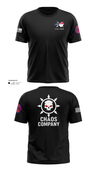 Old School Cotton Feel Shirt, C. Co. 1-120 3rd PLT, Army, Teamtime, Team time, sublimation, custom sports apparel, team uniforms, spirit wear, spiritwear, sports uniforms, custom shirts, team store, custom team store, fundraiser sports, apparel fundraiser
