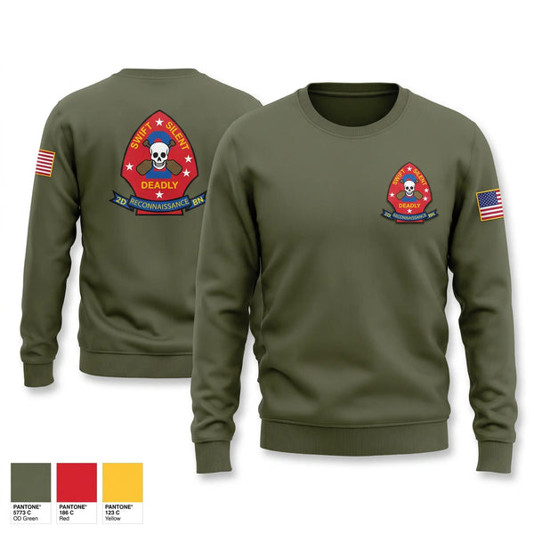 Crew Neck Sweatshirt, 2nd recon, Marines, Teamtime, Team time, sublimation, custom sports apparel, team uniforms, spirit wear, spiritwear, sports uniforms, custom shirts, team store, custom team store, fundraiser sports, apparel fundraiser