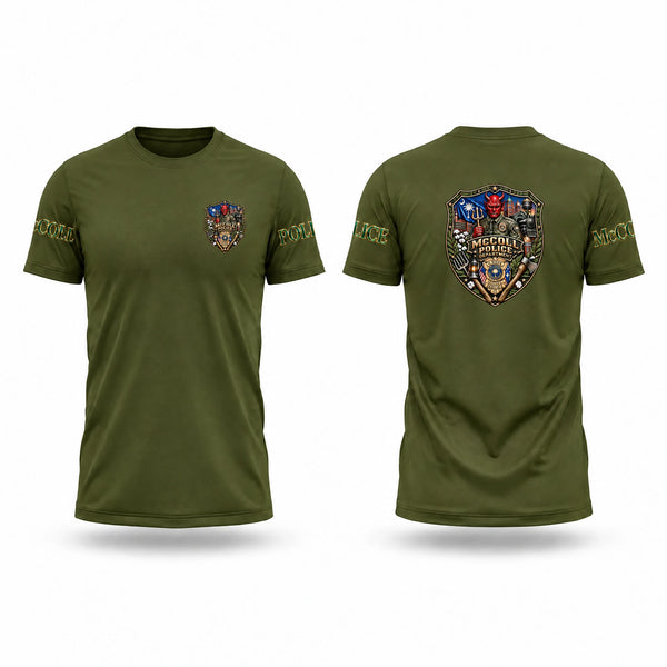 Short Sleeve Performance Shirt, McColl Police Department, Police, Teamtime, Team time, sublimation, custom sports apparel, team uniforms, spirit wear, spiritwear, sports uniforms, custom shirts, team store, custom team store, fundraiser sports, apparel fundraiser