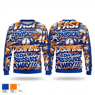 Crew Neck Sweatshirt, Team Pressure, Men's Basketball, Teamtime, Team time, sublimation, custom sports apparel, team uniforms, spirit wear, spiritwear, sports uniforms, custom shirts, team store, custom team store, fundraiser sports, apparel fundraiser
