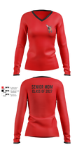 Cheyenne Central Women's Long Sleeve V-neck Shirt - 4