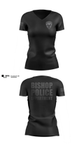 Bishop Police Department Women's Short Sleeve V-neck Shirt - 12